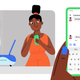 A preview of what the new starred messages feature in Google Messages will look like.